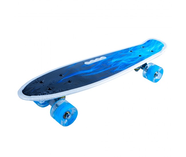 Placa skateboard cu roti silicon, led