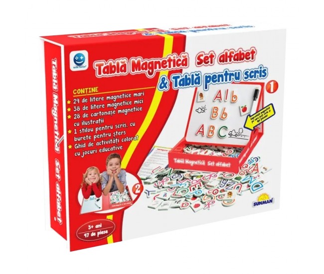 Smile Games - Joc educativ alfabetul pe tableta magnetica