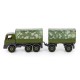 Camion militar cu prelata si remorca - SuperTruck, 71x16x22 cm,