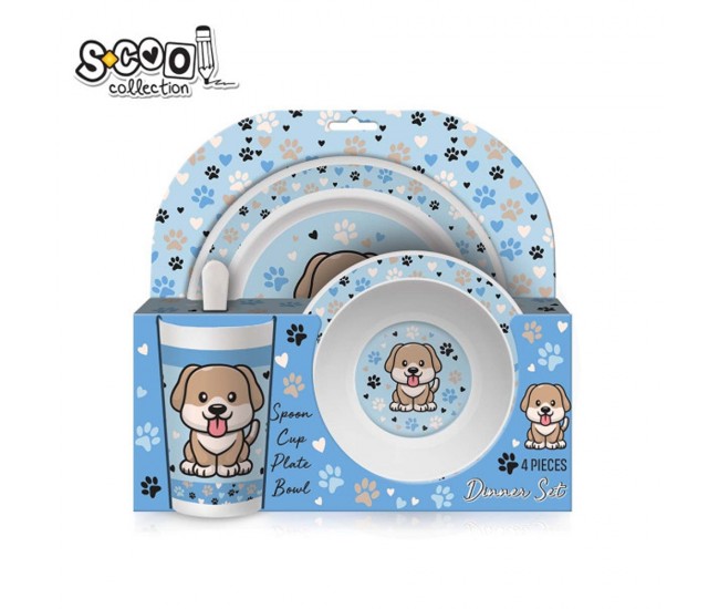 Set vesela + tacamuri, Dog - S-COOL