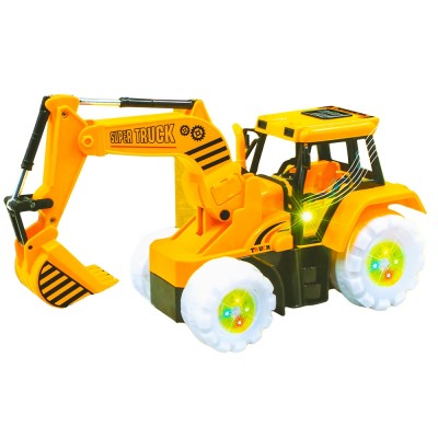 Excavator cu frictiune, lumina/sunet, 33x11x13 cm