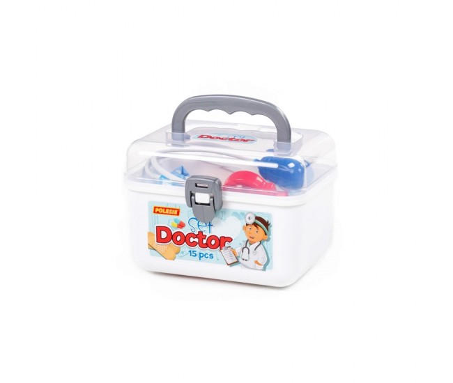 Set doctor in gentuta, 15 piese, 21.1x17.5x15.5 cm, Polesie