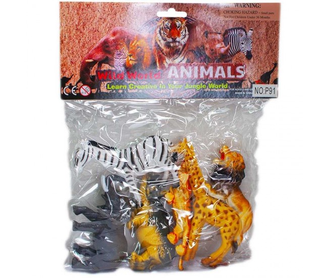 Animale salbatice, 6 buc/set