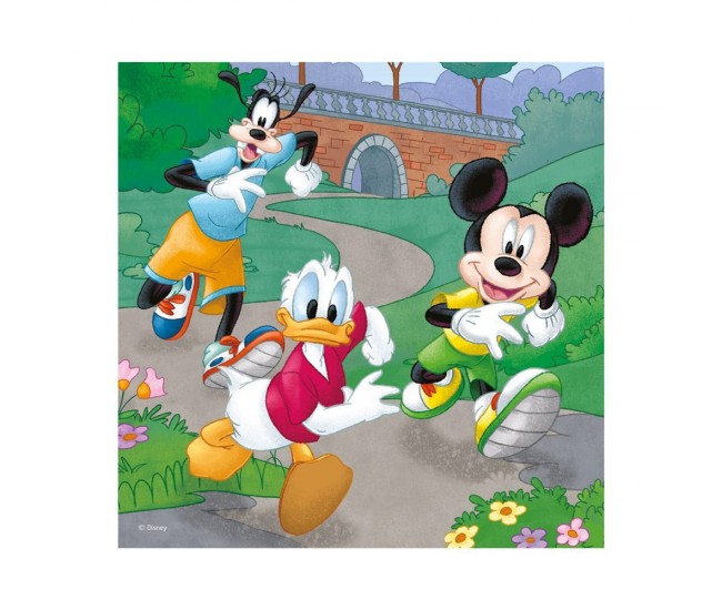 Puzzle Mickey si Minnie, 3x55 piese - DINO TOYS