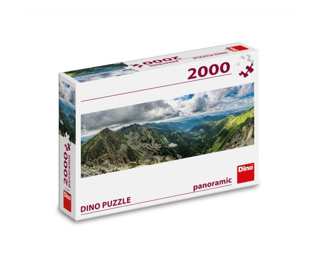 Puzzle panoramic, Munti, 2000 piese - DINO TOYS