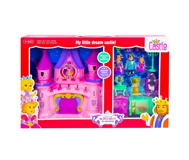 Castel muzical cu figurina + accesorii