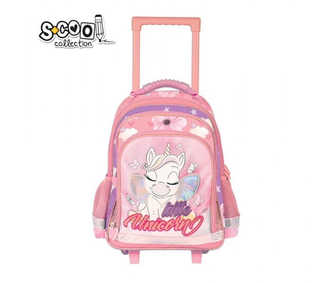 Ghiozdan trolley LITTLE UNICORN, 38x29x14 cm - S-COOL