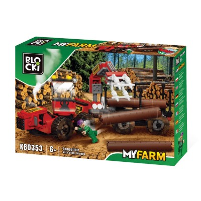 Blocki My Farm, Camion forestier, 241 piese