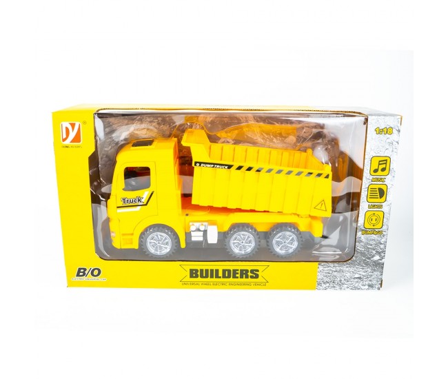 Camion cu frictiune, lumina/sunet, 25x11x12 cm