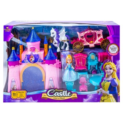 Castel muzical, cu figurina + accesorii