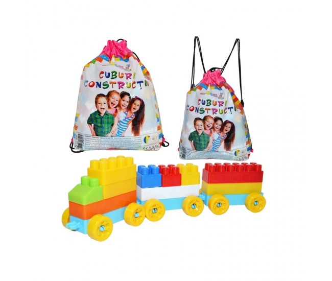 Cuburi constructii in rucsac, 320 piese/570g - ROBENTOYS