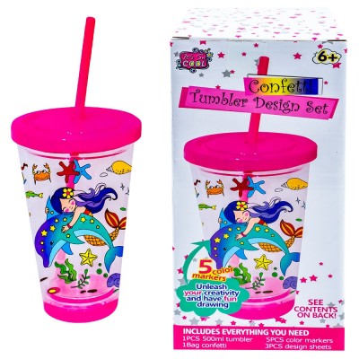 Set DIY - Pahar din plastic, 500 ml