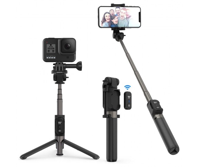 Selfie Stick Tripod TaoTronics TT-ST002, 3 in 1 cu Telecomanda Bluetooth detasabila