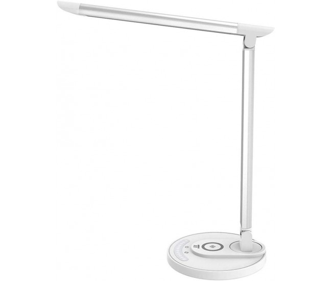 Lampa LED de birou TaoTronics TT-DL043, cu incarcator wireless, control touch, USB, 12W, 410 lm