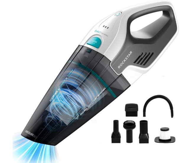 Aspirator de mana Cecotec Conga Rockstar Hand, 50W, 4.5 kPal, Baterie Li-Ion 8,4 V, 2500 mAh, autonomie 20 min