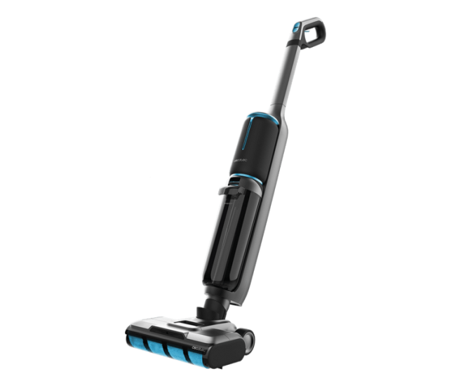 Aspirator vertical cu functie mop Cecotec FreeGo WashVacuum Spray, 250W, Autonomie 30minute, 2 rezervoare, Baza cu autocuratare