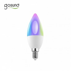 Bec LED RGB Smart Gosund WB6, RGB+CW, 5W, E14, Control din aplicatie