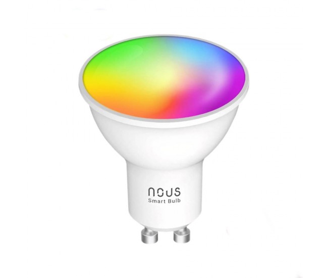 Bec LED RGB Smart NOUS P8, GU10, Control din aplicatie