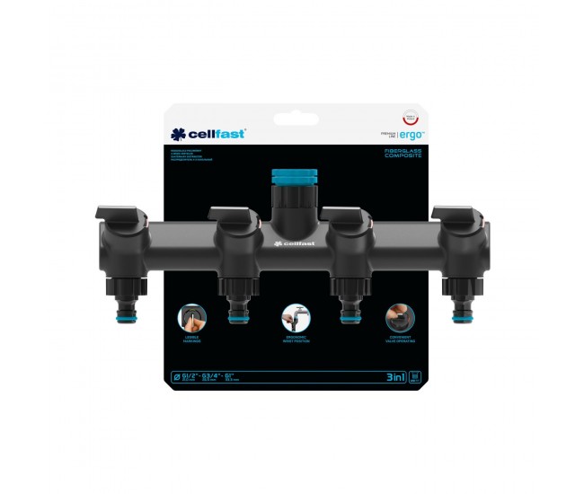 Distribuitor patru cai Cellfast ERGO 1 2  , 3 4  , 1