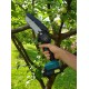 Mini ferastrau cu lant Electric Rovo RV-MF, 6 inch, 24V, 2000mAh, 2 acumulatori, 2 lanturi, Chainsaw