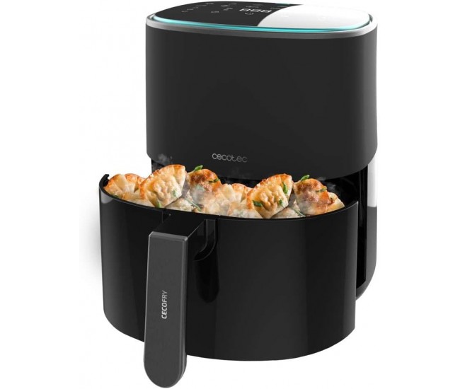 Friteuza cu aer cald fara ulei Cecotec Cecofry Fantastik 6500, Air Fryer, 1700W, 6.5L, Control tactil, 12 Programe Presetate