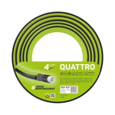 Furtun pentru gradina Cellfast QUATTRO cu 4 straturi, 3 4  , Armat, 25m, protectie UV