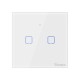 Intrerupator Smart  cu Touch Wifi + RF 433 Sonoff T1 EU TX, 2 canale