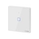 Intrerupator Smart  cu Touch WiFi + RF 433 Sonoff T2EU1C TX, (1 canal)