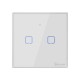 Intrerupator Smart  cu Touch WiFi + RF 433 Sonoff T2 EU TX, (2 canale)