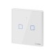 Intrerupator Smart  cu Touch WiFi + RF 433 Sonoff T2 EU TX, (2 canale)