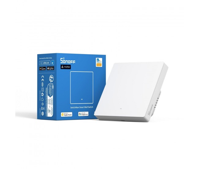 Intrerupator Smart Sonoff M5-1C-86W, WiFi, 10A, Matter, 1 canal