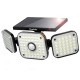 Lampa solara de perete MustWin, 1000lm, LED, 112 leduri,3 moduri, incarcare solara si senzor de miscare,