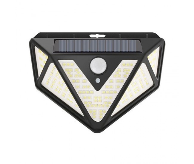 Lampa solara de perete Superfire FF6-B, 33W LED, 166leduri, 3 moduri, 1200mAh, incarcare solara si senzor de miscare