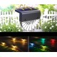 Set 2 lampi solare LED Rovo CD916, 2 moduri, lumina alb-cald, multicoloara