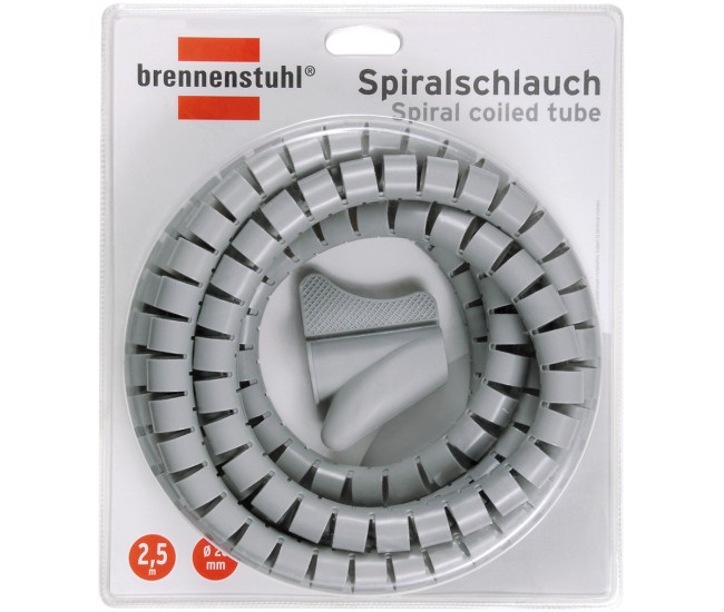 Tub spiralat pentru organizare si protectie cabluri Brennenstuhl, lungime 2.5m