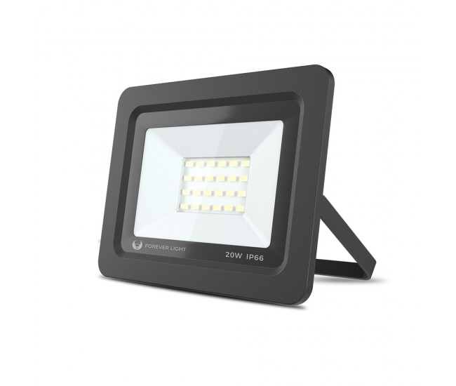 Proiector LED Forever Light PROXIM II 20W, 1600 lm, 24 Leduri, lumina alb rece 6000K