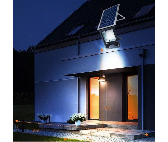 Proiector LED Superfire FF1-B, Panou solar, Senzor Lumina, 41W, 320lm, 5000mAh, Telecomanda