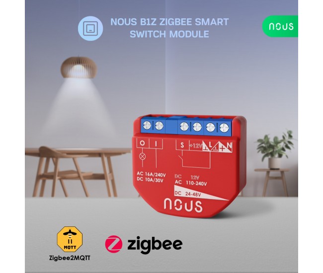 Releu inteligent Nous B1Z, 16A, ZigBee, 1 canal