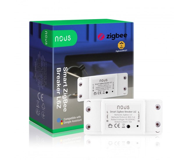 Releu wireless Nous L6Z, 10A, ZigBee