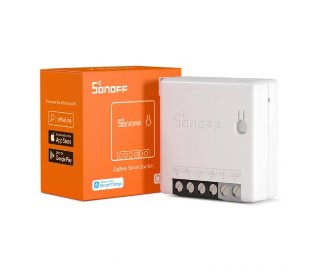 Releu Smart Wifi Sonoff ZigBee Mini, Programare, Control de la distanta, Protocol ZigBee 3.0