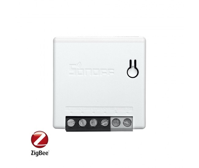 Releu Smart Wifi Sonoff ZigBee Mini, Programare, Control de la distanta, Protocol ZigBee 3.0