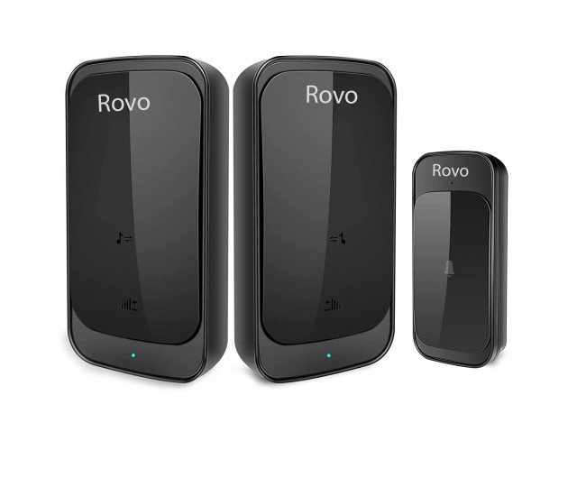 Sonerie Wifi Rovo C03, 2 Receptoare, IP44, 38 Melodii