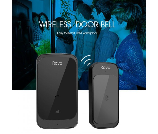 Sonerie Wifi Rovo C03, 2 Receptoare, IP44, 38 Melodii