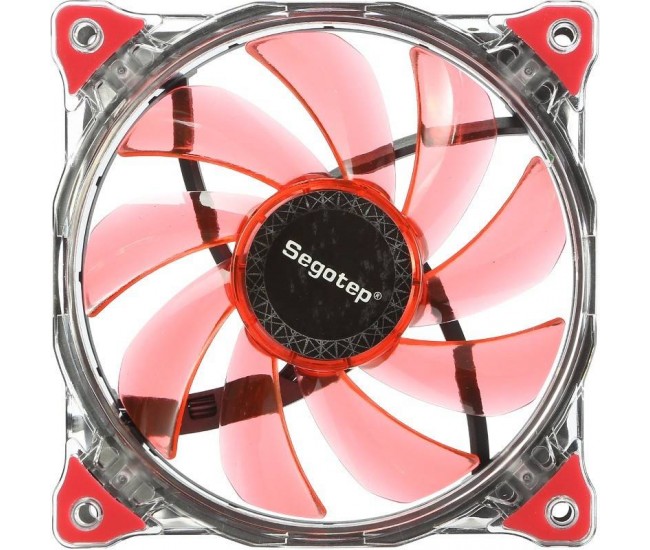 Ventilator 120mm Fan Red 120x120mm POLARWND-RD Segotep Polar Wind 12V