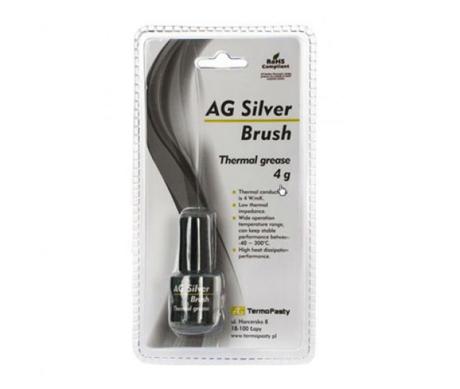 Pasta termoconductoare AG Silver Brush 4 W/m.K 4grame AG TermoPasty