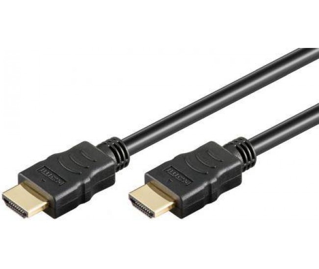 Cablu HDMI2.0 5m cu ethernet 4K Ultra HD 2160p 60Hz OFC 19p tata - HDMI 19p tata aurit Well