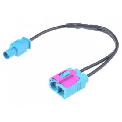 Cablu adaptor auto antena Fakra mufa tata - Fakra soclu mama dublu cu cablu PER.PIC. A9663-2