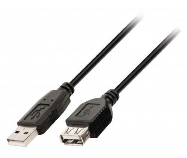 Cablu prelungire USB 2.0 USB tata - USB mama 3m WELL