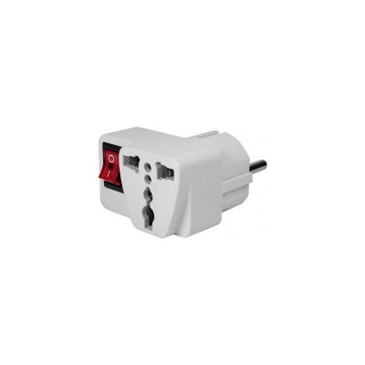 Adaptor SCHUKO CE7/7 - priza UK ANGLIA cu intrerupator