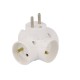 Conector AC supply splitter Layout 2P 2P+PE white TIMEX-ELEKTRO R-44